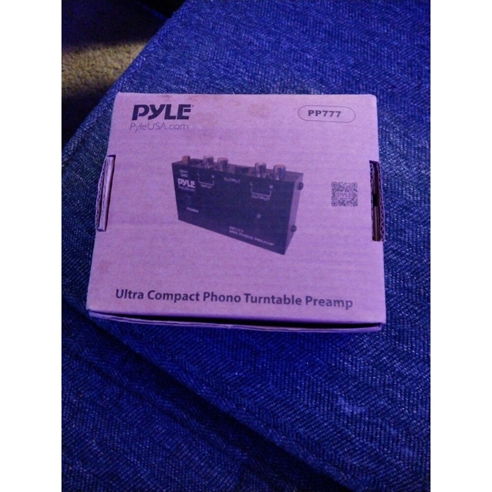 Pyle Phono Turntable Preamp Mini Electronic Audio Stereo Phonograph Preamplifier